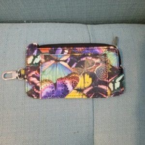 Small wallet/card older with colorful butterflies